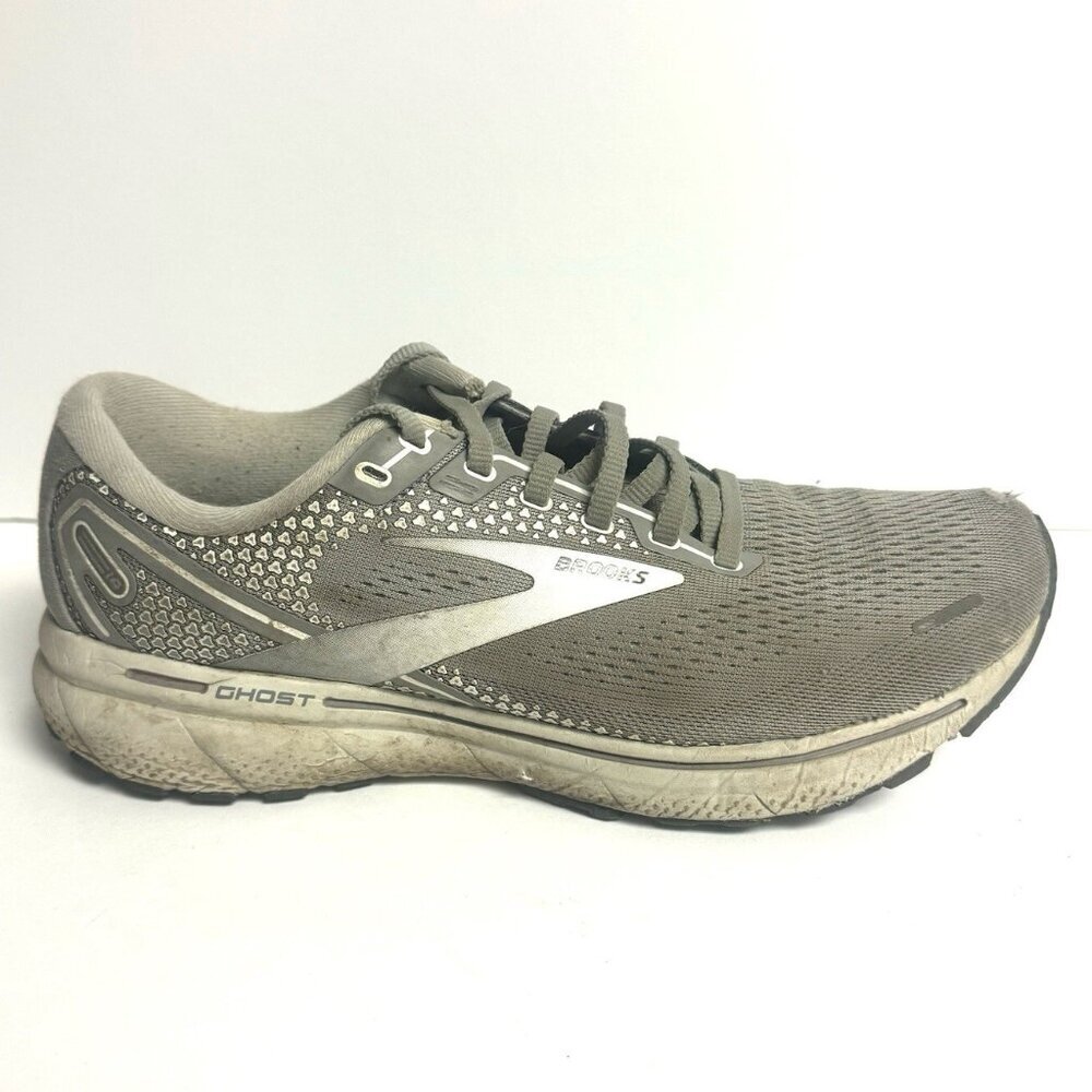 Brooks Womens Ghost 14 Running Shoes Gray Size 10 M